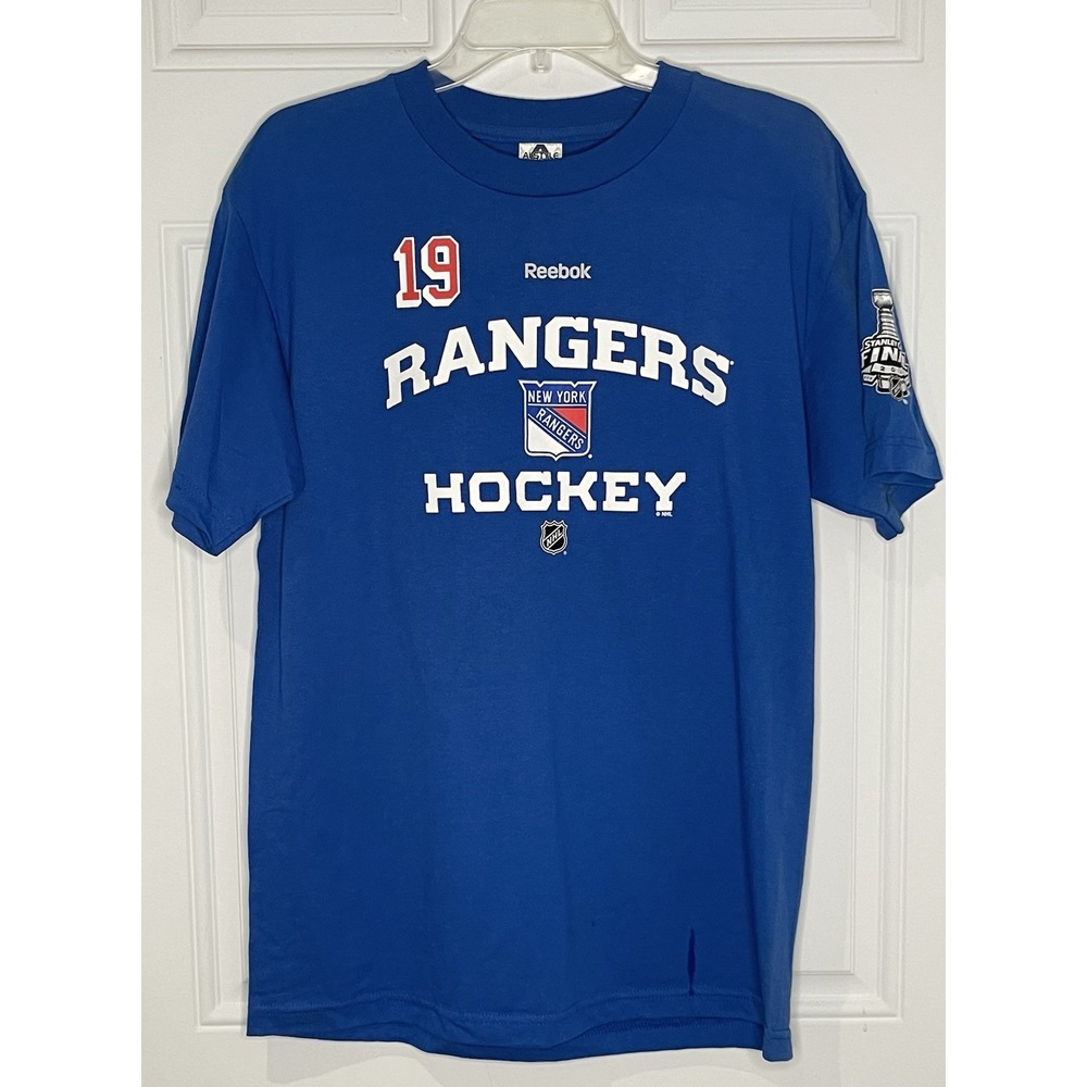Reebok Medium Brad Richards #19 New York Rangers T-Shirt 2014 Stanley Cup Final